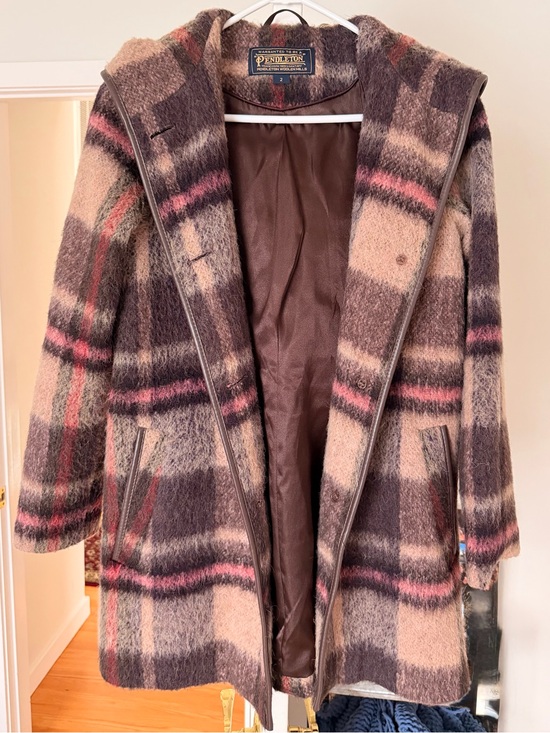 Pendleton Jackets & Blazers - Pendleton Women's Plaid Wool Hooded Coat